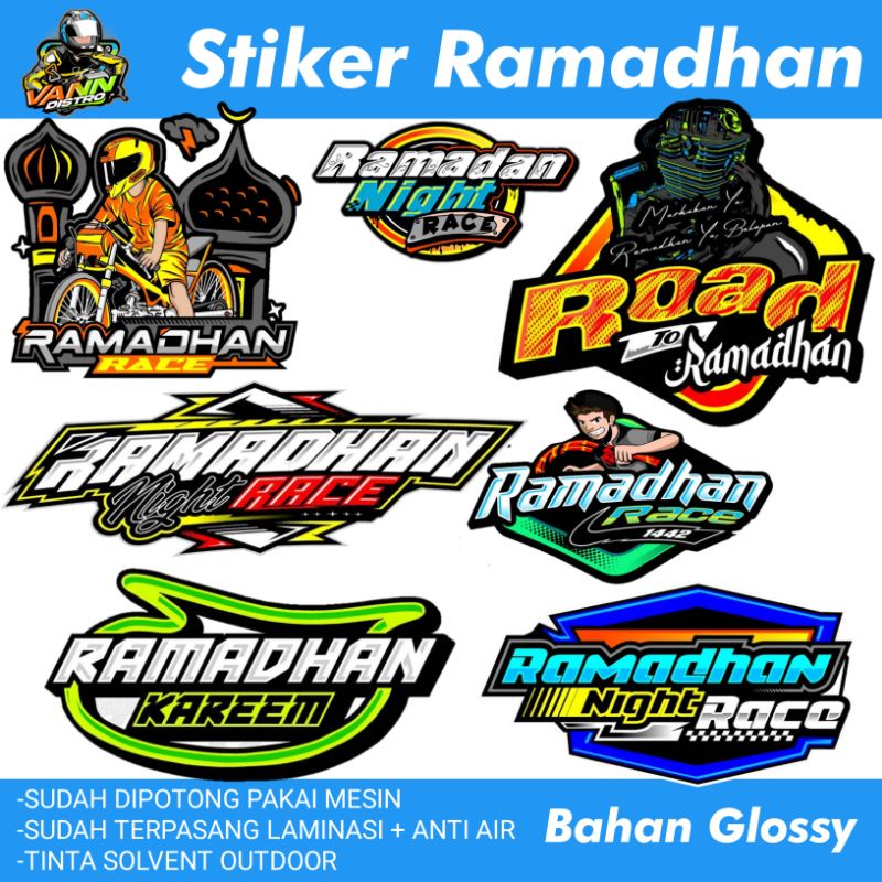 Stiker Ramdhan / stiker ramadhan race / stiker balap / stiker racing / stiker herex / stiker bengkel / stiker viral