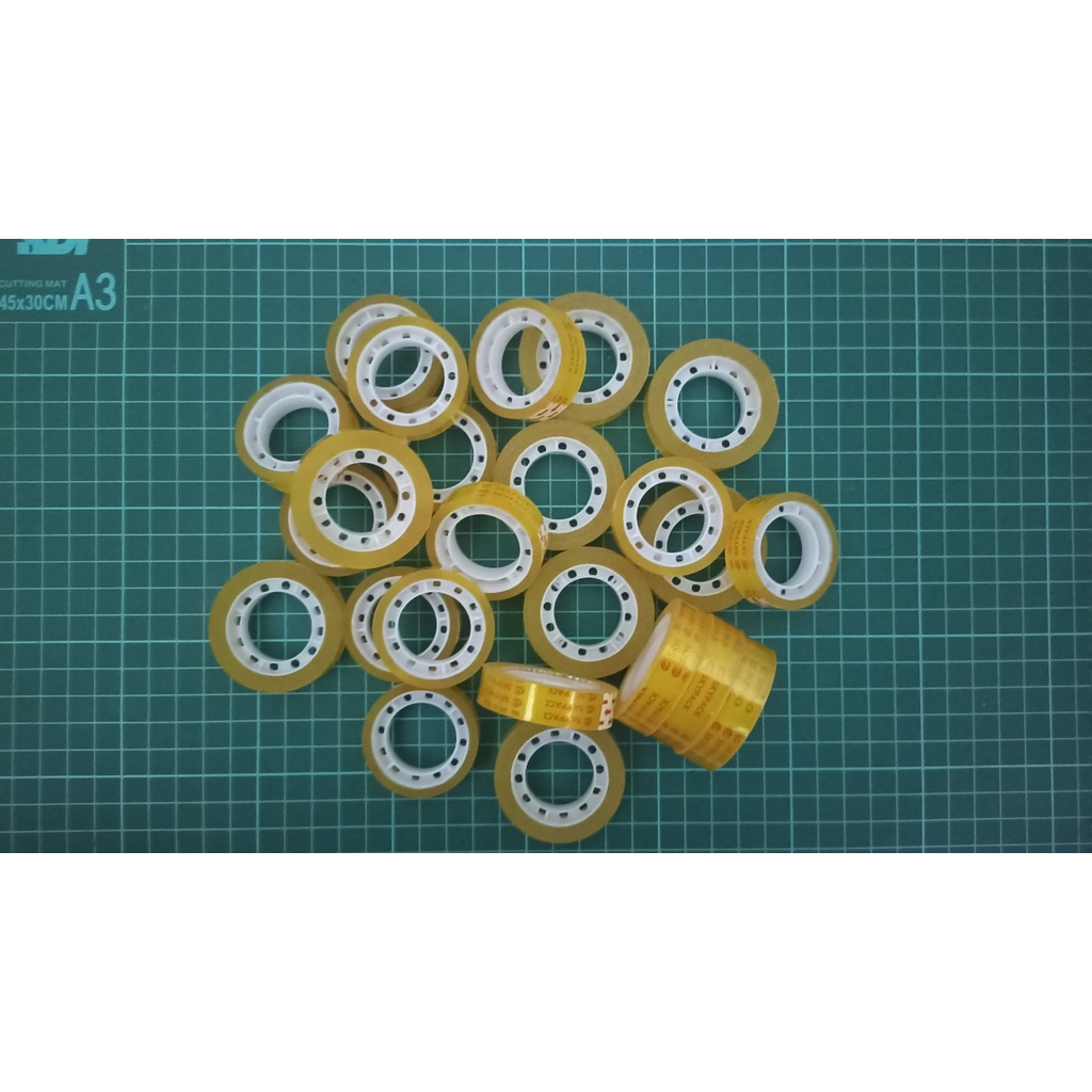 

ISOLASI KECIL / SELOTIP / STATIONARY TAPE / LAKBAN BENING 1,2 CM