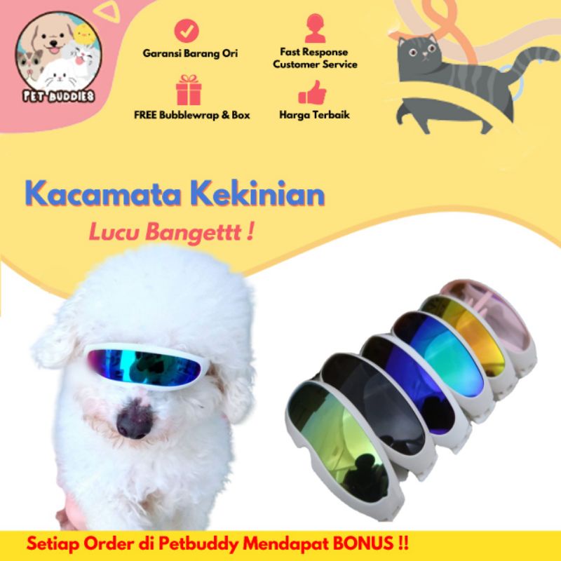 [FREE BONUS]Kacamata Kekinian Model Panjang Kacamata Luar Angkasa Anjing/Kucing