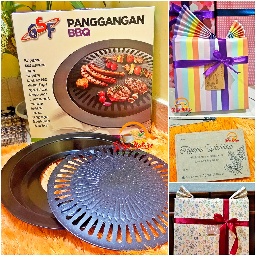 [COD] Kado Pernikahan / Grill Pan Alat Panggang Panggangan Set Pemanggang BBQ | Wedding Gift Hadiah 