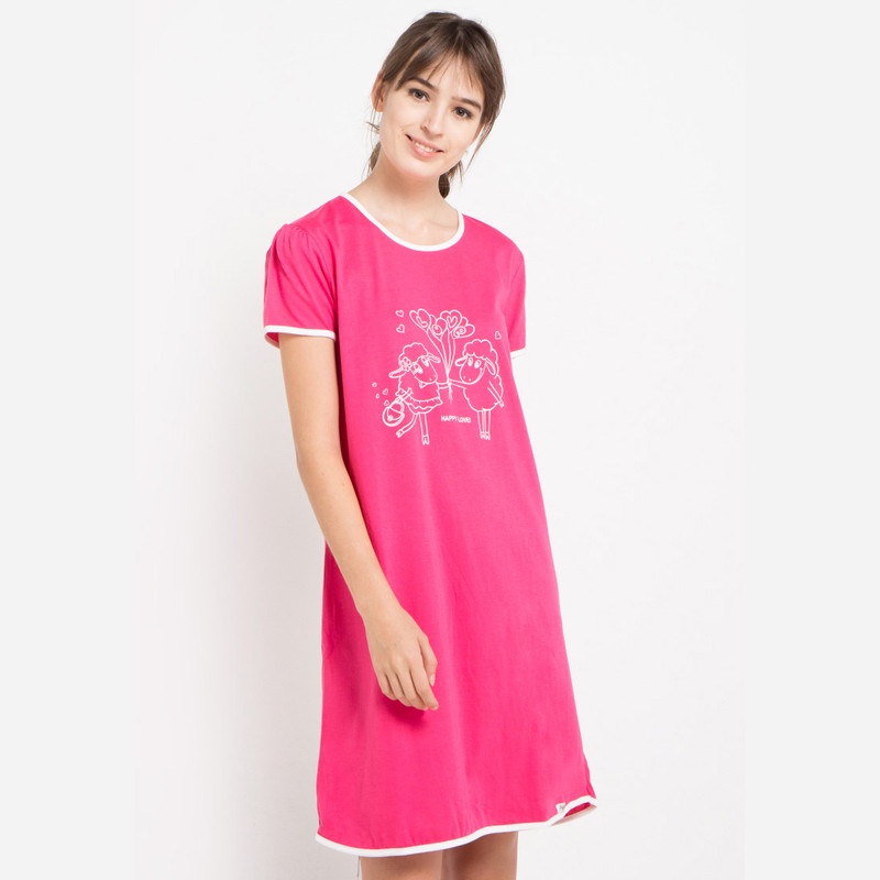 Puppy Sheep Love Sleepwear Wanita