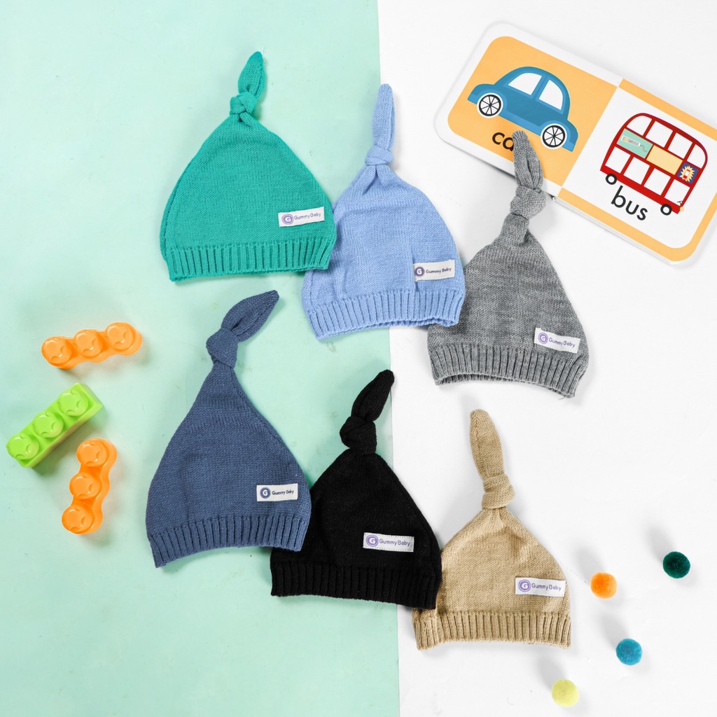 Fairy Baby Knot Hat | Kupluk Rajut Bayi Allsize Fit To 24 Month