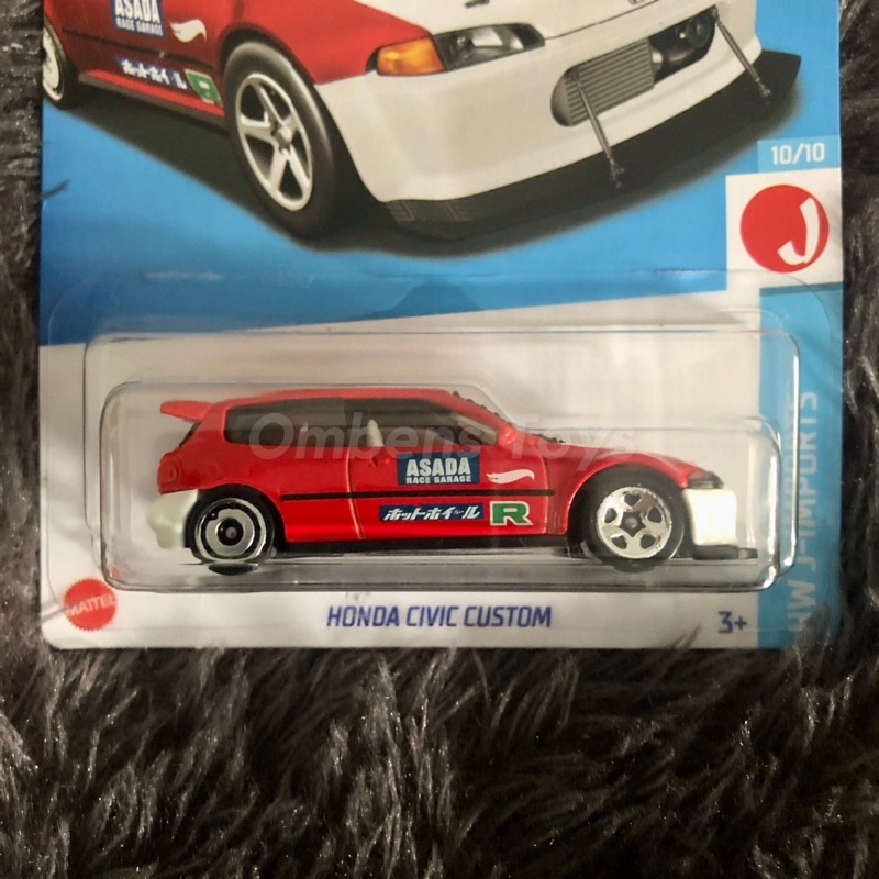 Hot Wheels Honda Civic Custom Merah