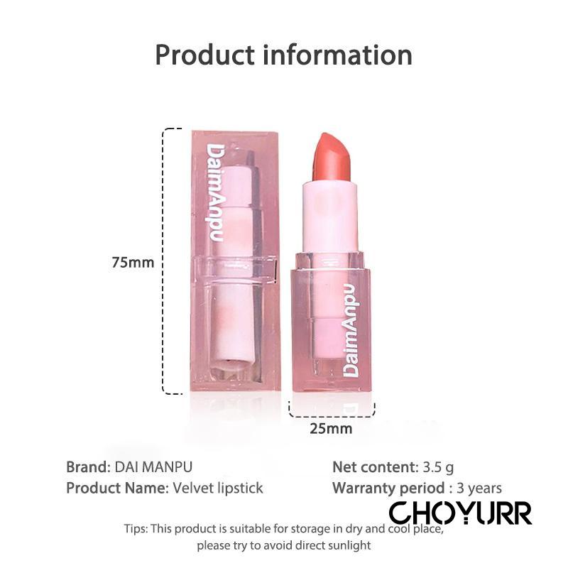 【COD】Daimanpu Lipstick Pink Bear 4 Warna Matte Waterproof Long Lasting Lip Stain Lip Cream Lip Glaze Lip Gloss Non-Stick Cup Bibir Makeup -CH