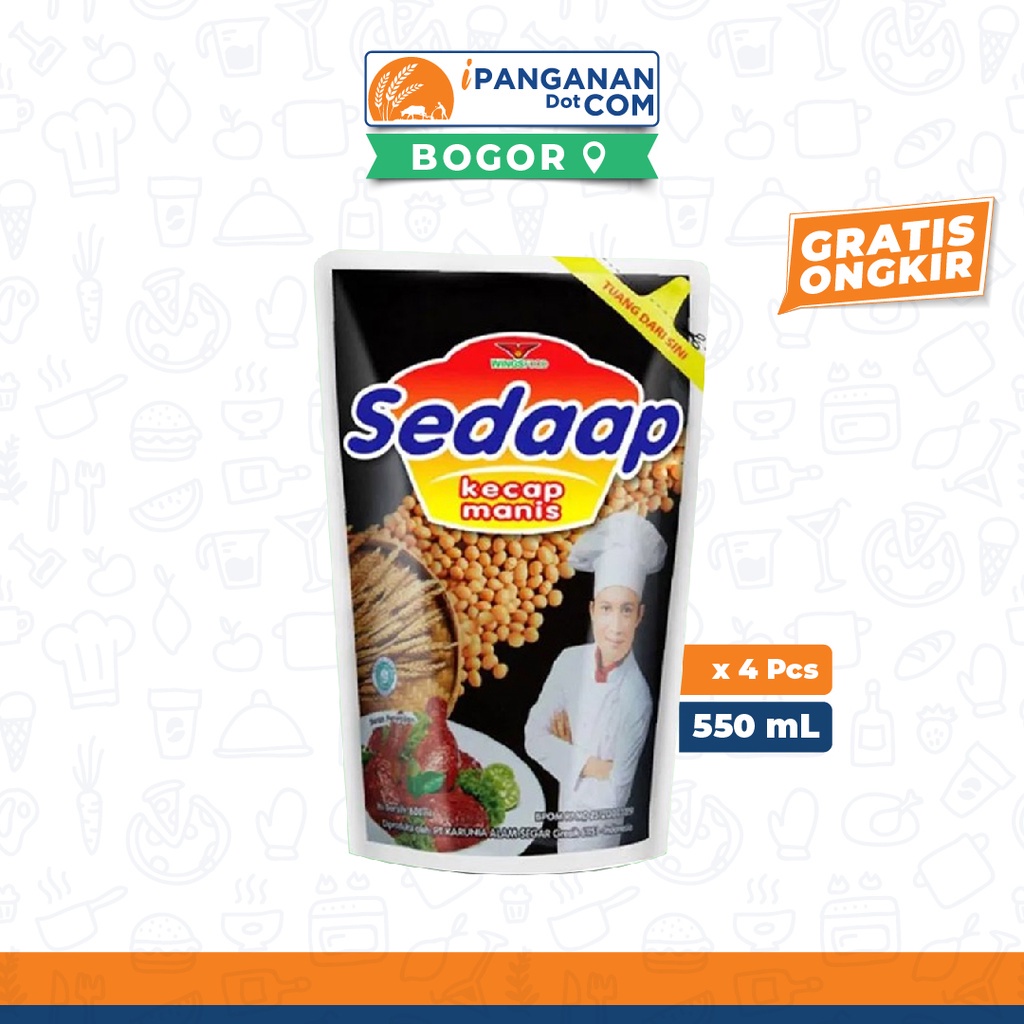 

Kecap Manis Sedaap Pouch 550 Ml x 3 Pack - BGR