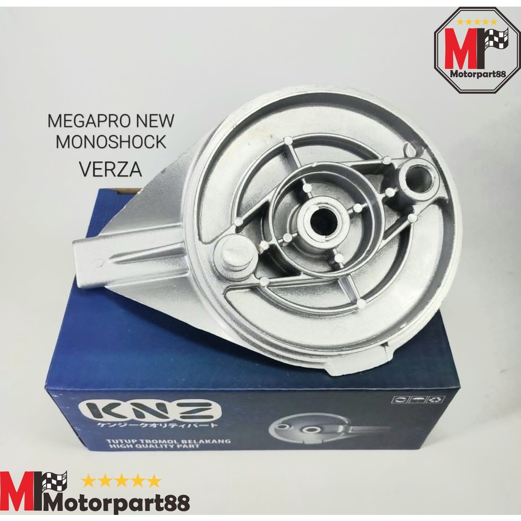 PANEL TUTUP TROMOL BELAKANG MEGAPRO NEW MONOSHOCK VERZA SILVER KNZ