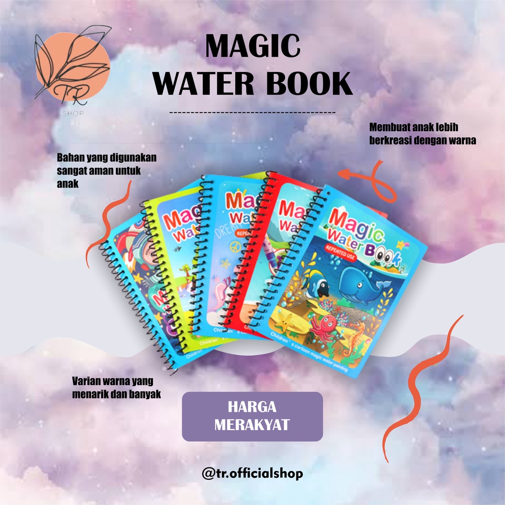 

[TR ] MAGIC WATER BOOK BUKU MEWARNAI ANAK BUKU MEWARNAI