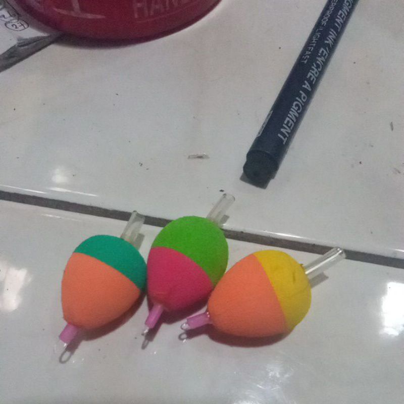 pelampung pancing busa kecil fosfor starlite murah laris Semarang