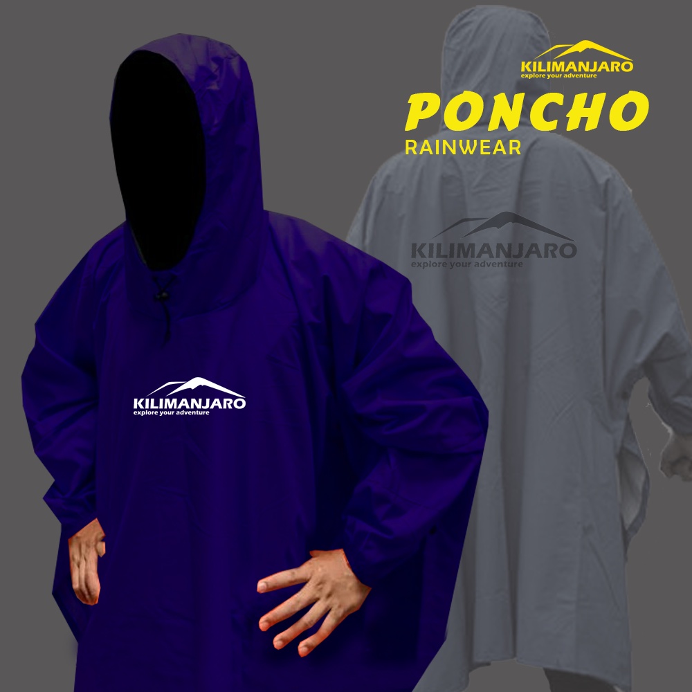 Ponco Lengan Kilimanjaro - Jas Hujan Poncho Kilimanjaro Multifungsi Bivak Flysheet 150x240