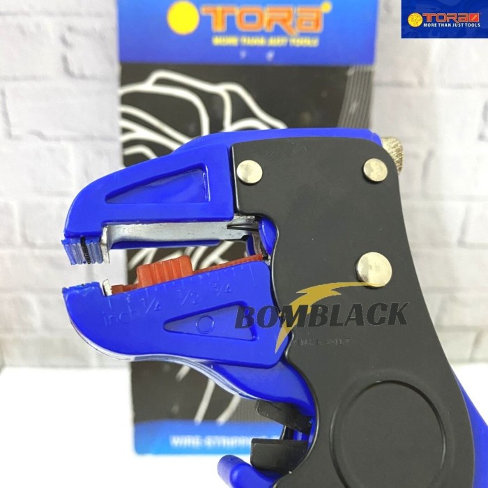 TORA Tang Kupas Kabel Model F Listrik Potong Gunting Wire Stripper