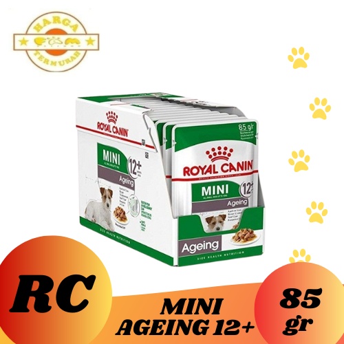 Royal Canin Mini Ageing 12+ Pouch 85gr - Makanan Anjing / Wet Food