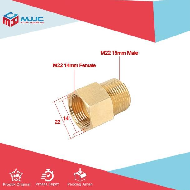M22-15mm Male Thread to M22-14 mm Female High Pressure Washer