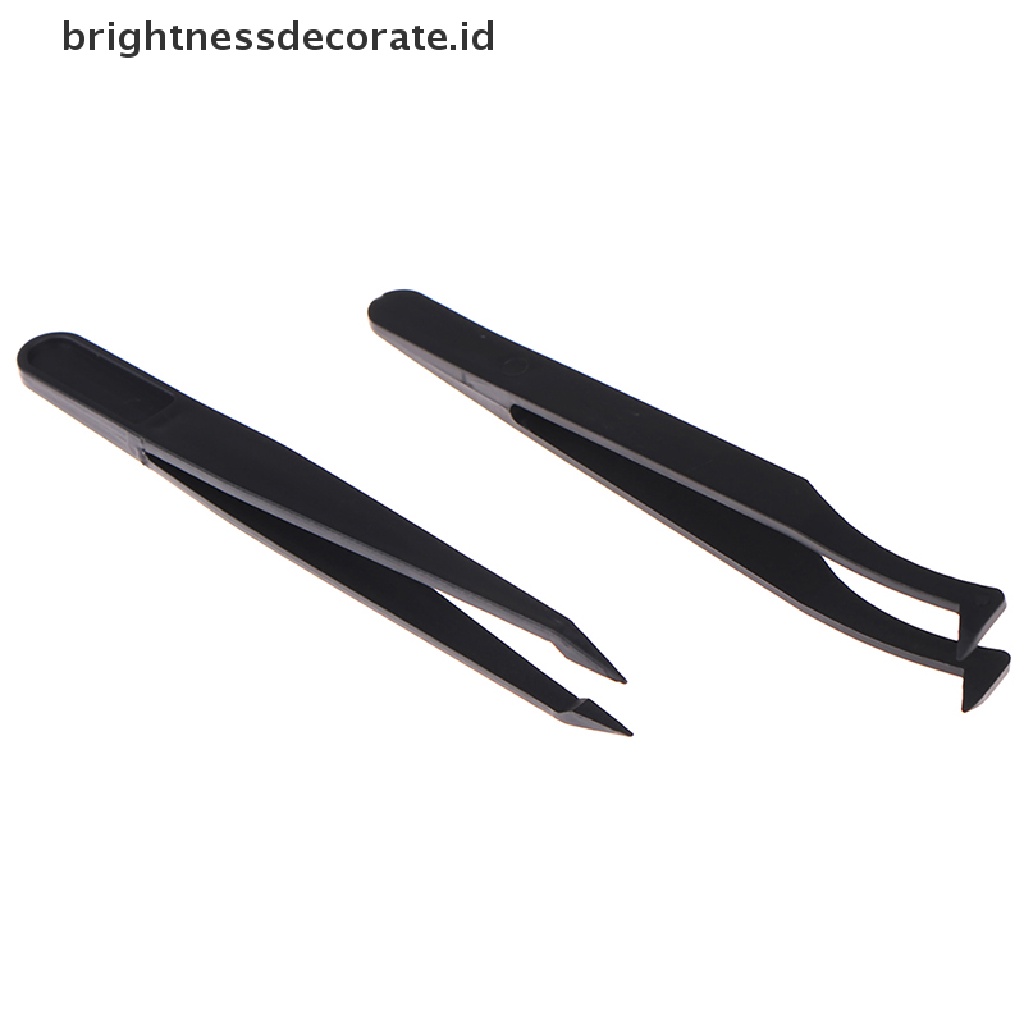 [Birth] Curved Straight Tip Forceps Diamond Paing Pinset Petik Plastik [ID]