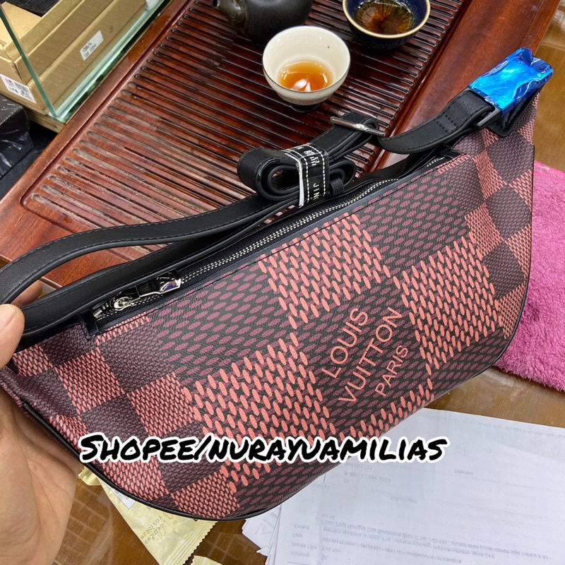 louis Vuitton waistbag import mirror ada no seri tas selempang lv pria dan wanita