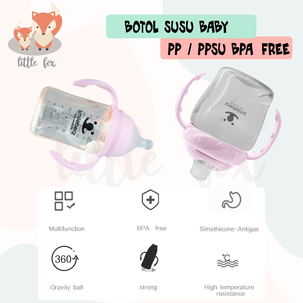 [ IMPORT ] Botol Susu Bayi PPSU / PP BPA Free / Bebas BPA Training Bottle Baby