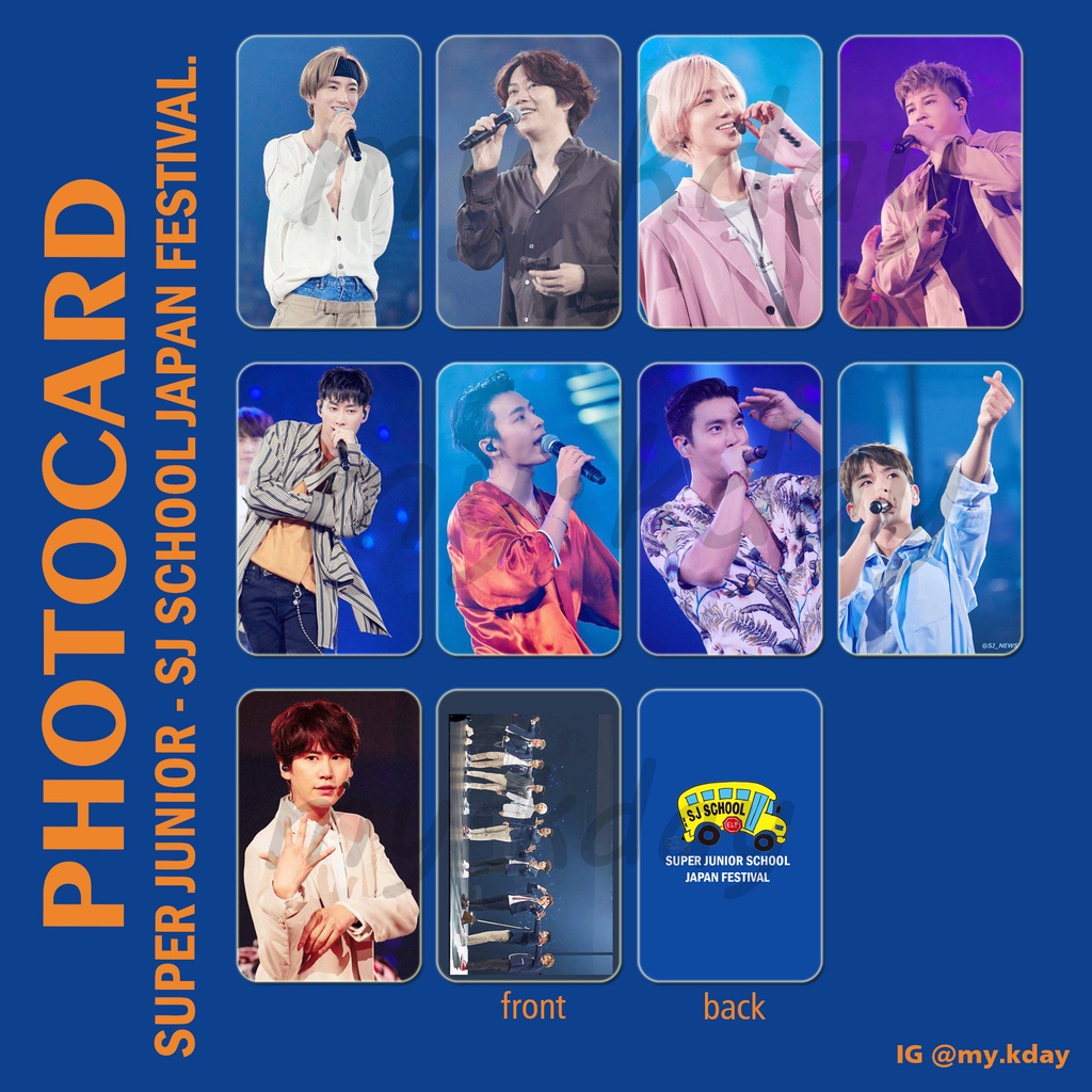 PC-0333, Unofficial Photocard Super Junior SJ School Japan Fest. 2 sisi