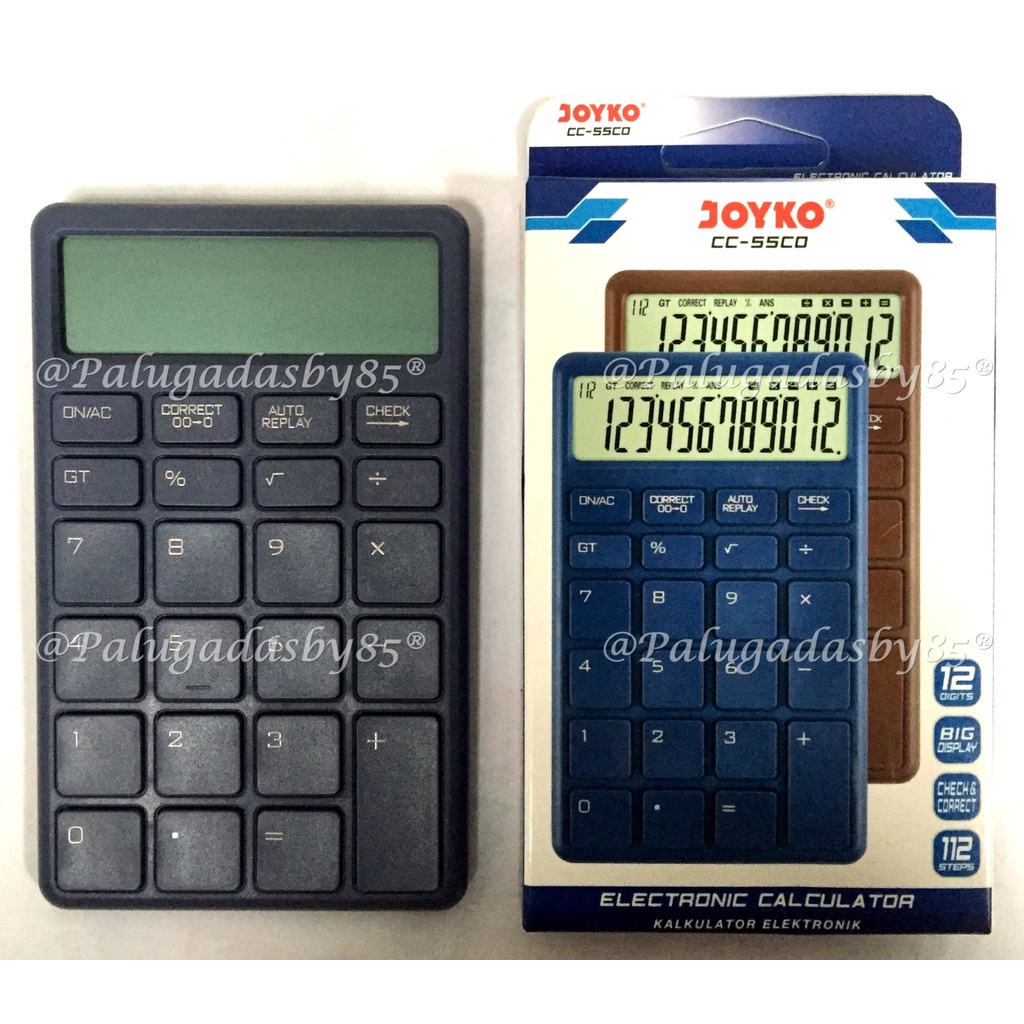 

(1 Biji) GROSIR Kalkulator JOYKO CC-55CO 12 Digits Check Correct / Calculator Joyko CC-55CO CC-55 CO