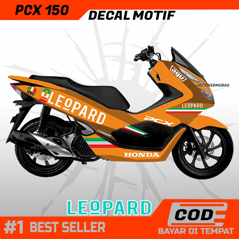 DECAL BODY MOTOR PCX 150 FULL BODY PCX 150 MOTIF LEOPARD