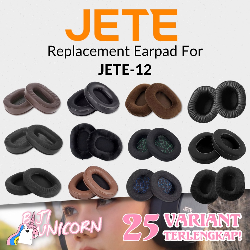 Earpad Earcup Ear Cushion Jete-12 Jete 12 Jete12 Foam Pad Bantalan Busa