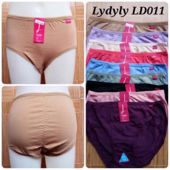 3 Pcs Celana Dalam Lydyly 011 - CD Wanita - Karet Pinggang Kecil Random Warna