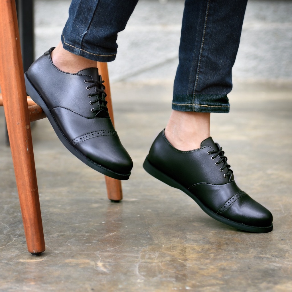MLDN x DARWIS - SepatuFormal Pantofel pria Resmi Formal Hitam Coklat Kuliah Kondangan Kerja PNS Guru slip on pria