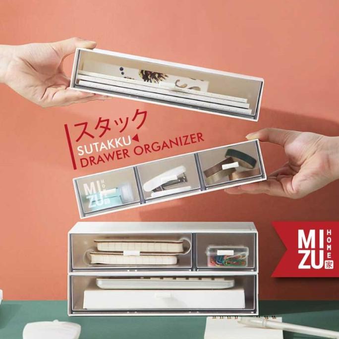 Sutakku Stackable Drawer Organizer Laci Susun Meja Rias Meja Kerja