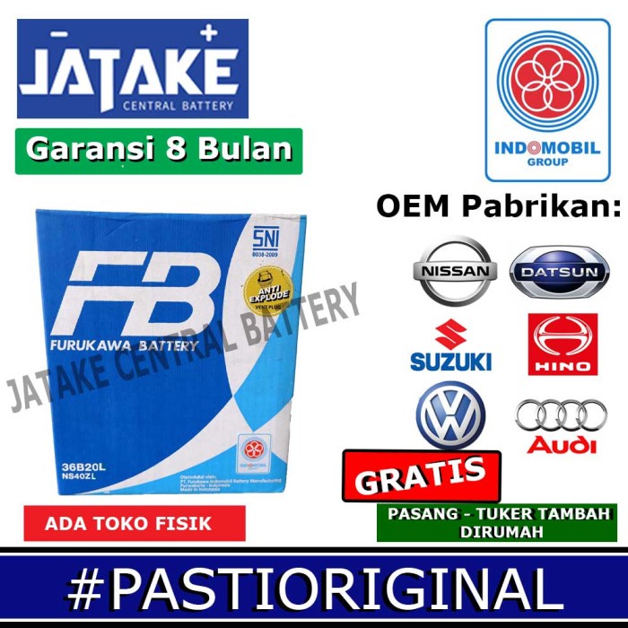 Aki basah Ns40ZL Furukawa FB Premium 12V 35Ah