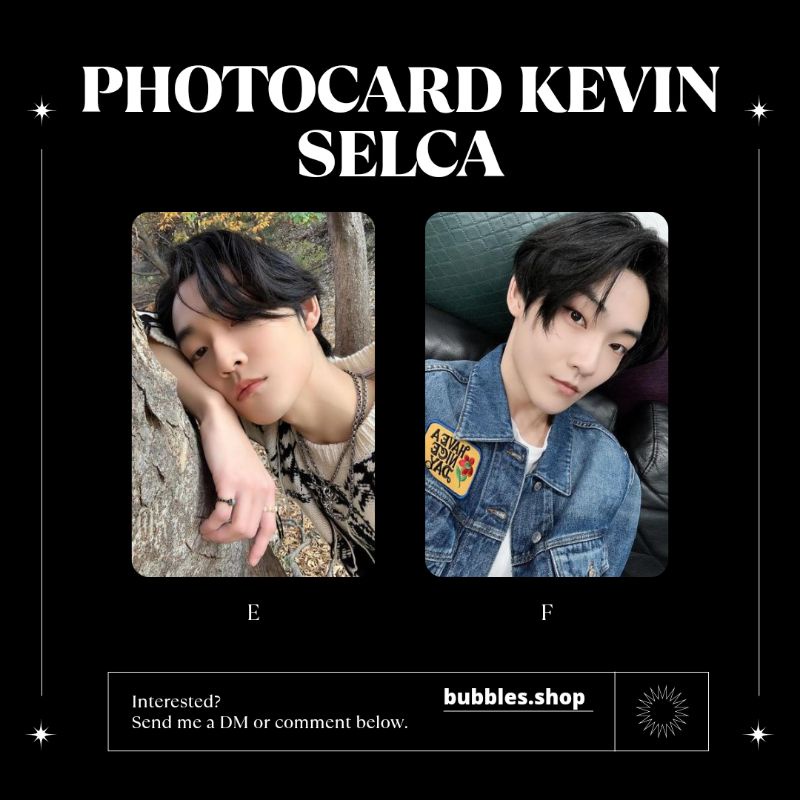 PHOTOCARD UNOFFICIAL KEVIN THE BOYZ SELCA