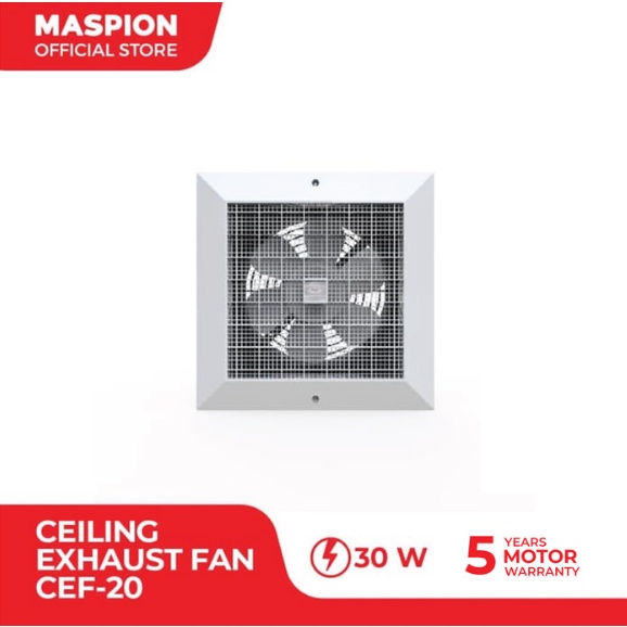 MASPION EXHAUST FAN / HEXOS PLAFON CEF-20 / CEF 20 (8 INCH)