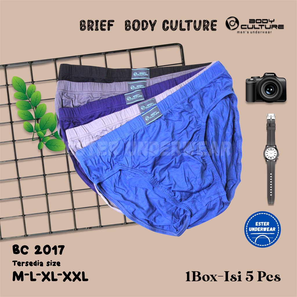 Body Culture Celana Dalam Pria BC 2017 1Box Isi 5Pcs