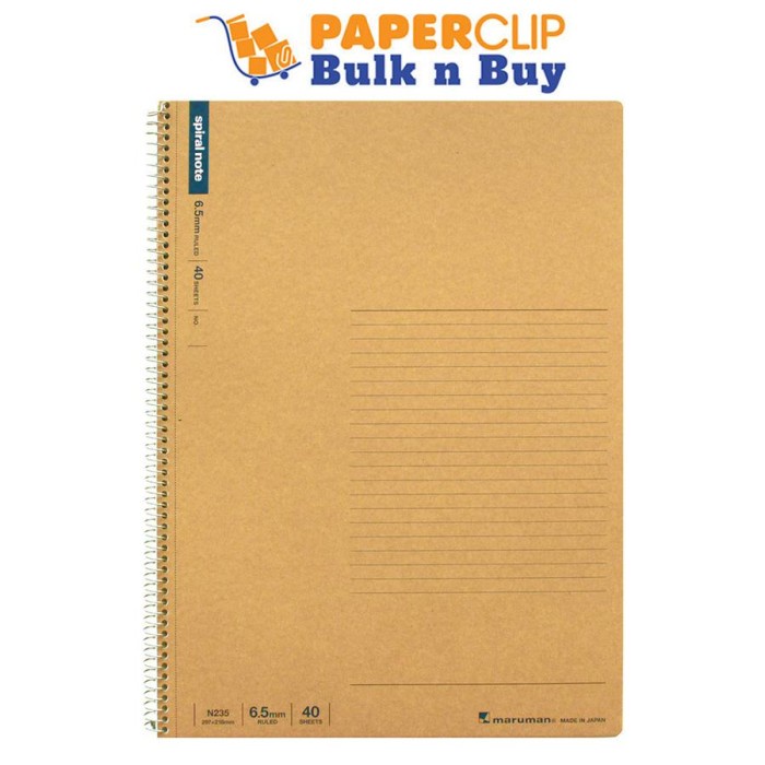 

Note Notebook A4 Maruman Spiral Note Basic N235 Bergaris