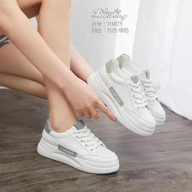 -Sepatu Sneakers Wanita Korea 2023 Lin feng