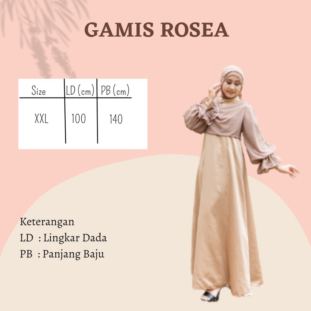 GAMIS TERBARU 2023 LEBARAN WANITA KEKINIAN ROSEA
