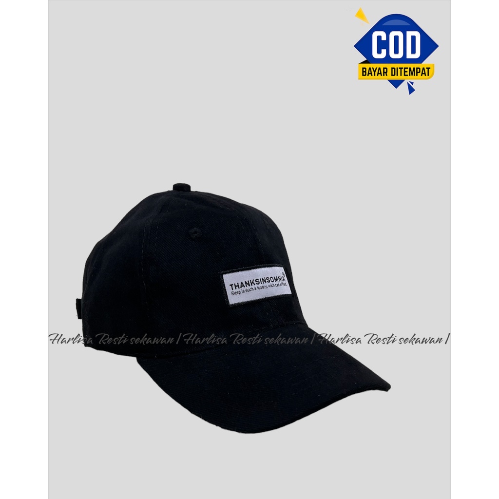 Topi Baseball Bordir THANKSINSOMNIA New Model/Topi Distro Keren