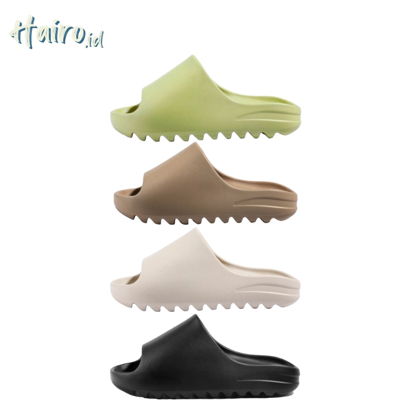 HAIRO - Sandal Yeezy Slide - Sandal Slide Karet Wanita - Sandal Slop Pria - Sandal Karet - Sandal Sl