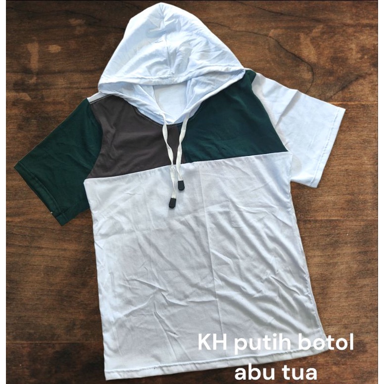 set celana pendek kaos Hoodie kombinasi