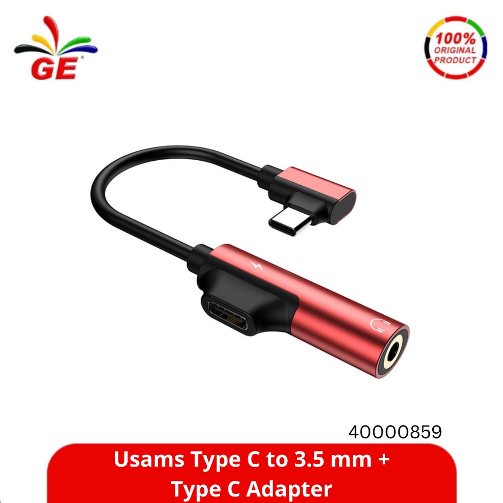 USAMS - Type C to 3.5 mm + Type C Adapter 40000859