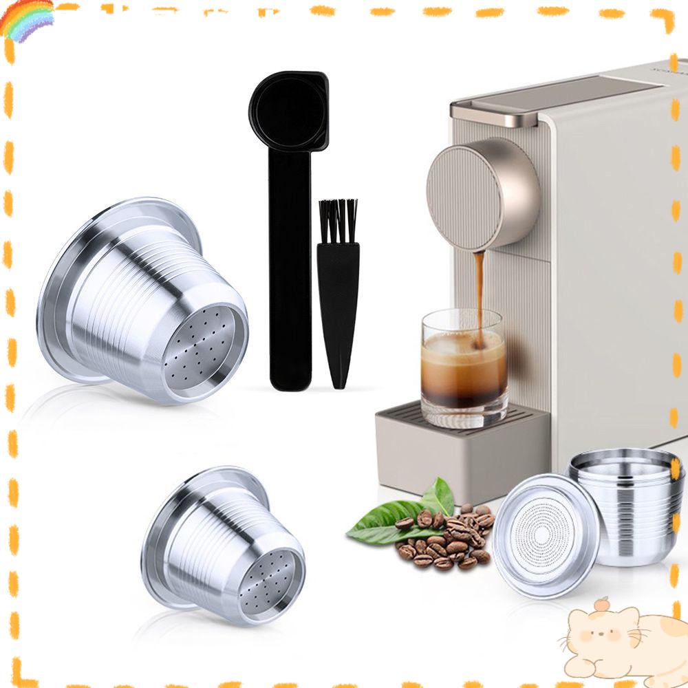 Solighter Alat Kopi Kapsul Kopi Stainless Steel Espresso Coffee Tamper Reusable Pods