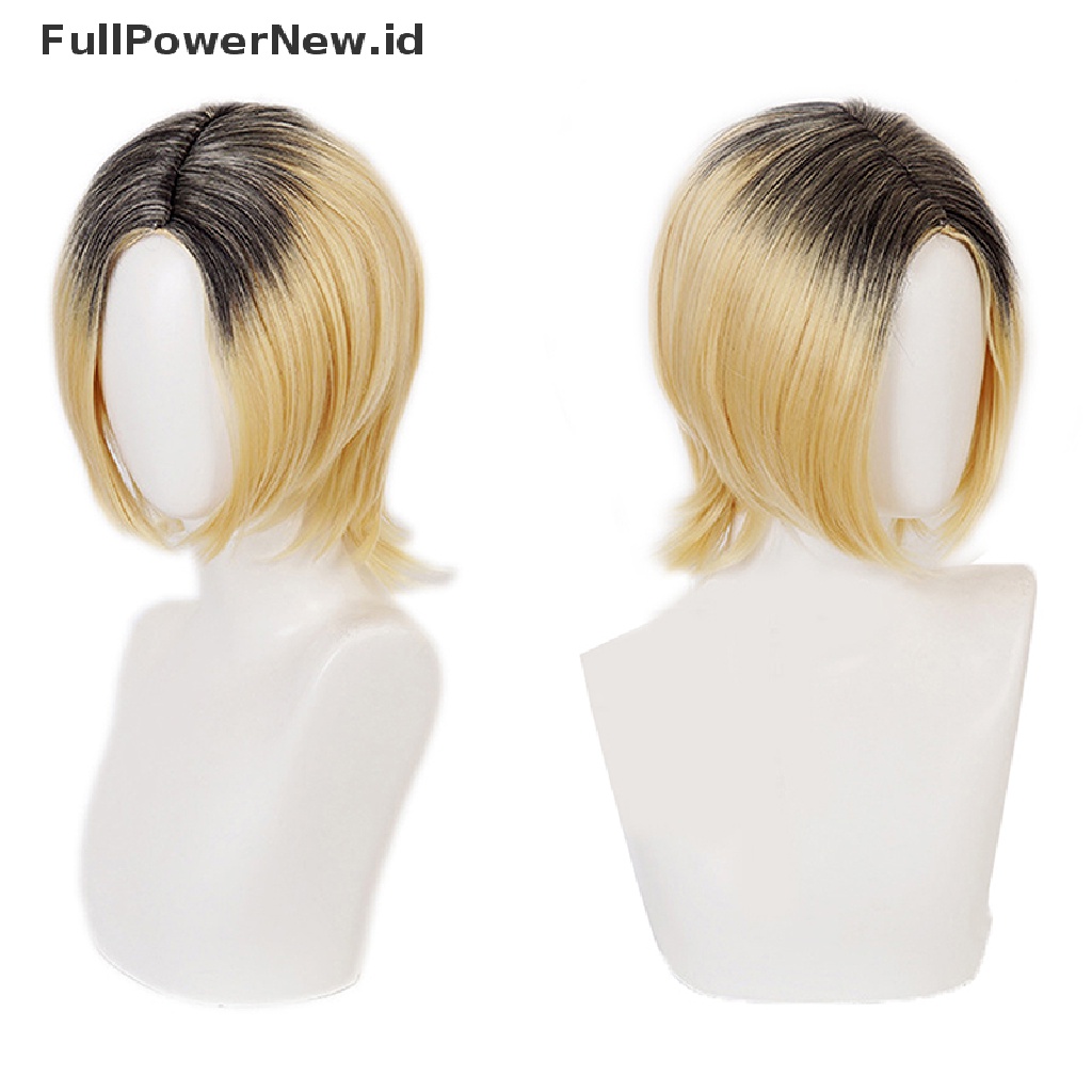 Power Anime Haikyuu Kenma Kozume Cosplay Wig Pendek Kuning Kostum Main Wig ID