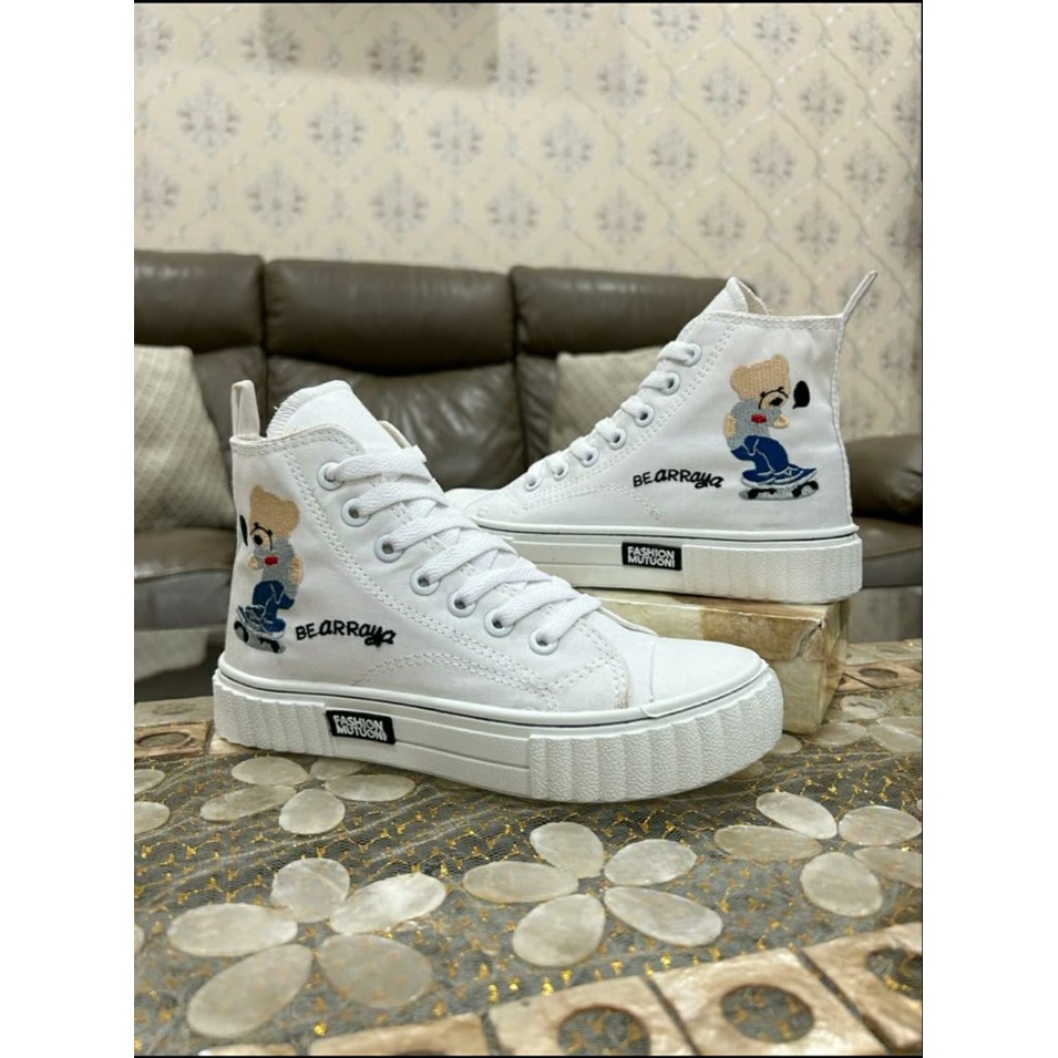 Sepatu Sneakers Wanita Boot Premium BEAR-RAYA Import