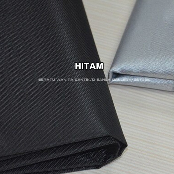 Kain 300D Bahan Kain Tahan Air Hujan Tas Tenda Kanopi Tenda Hitam