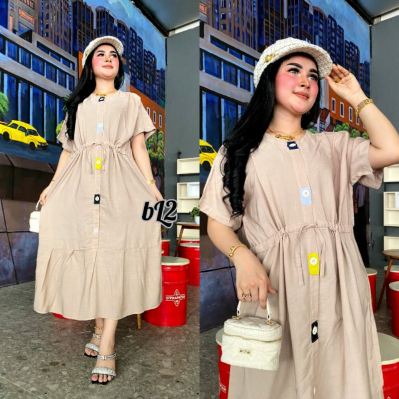 Daster Raisa Rayon Tebal Jumbo LD 125 Busui Kekinian / Dress Wanita Murah Terbaru