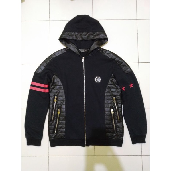 Philipp Plein zipper hoodie skull