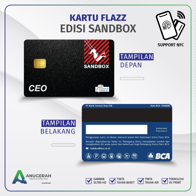 Kartu Flazz BCA Gen 2 Edisi Sandbox Start Up