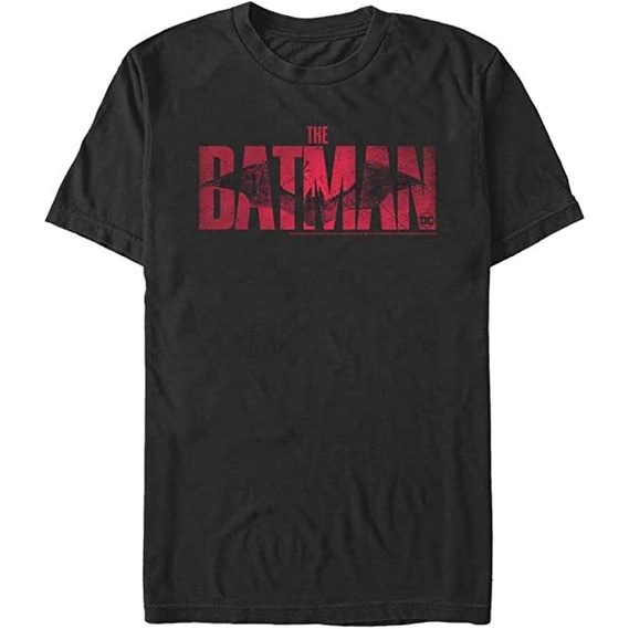 Baju Kaos Dewasa DC Comics Mens Big & Tall The Batman Logo T-Shirt  Pakaian Fashion Katun Pria Wanit
