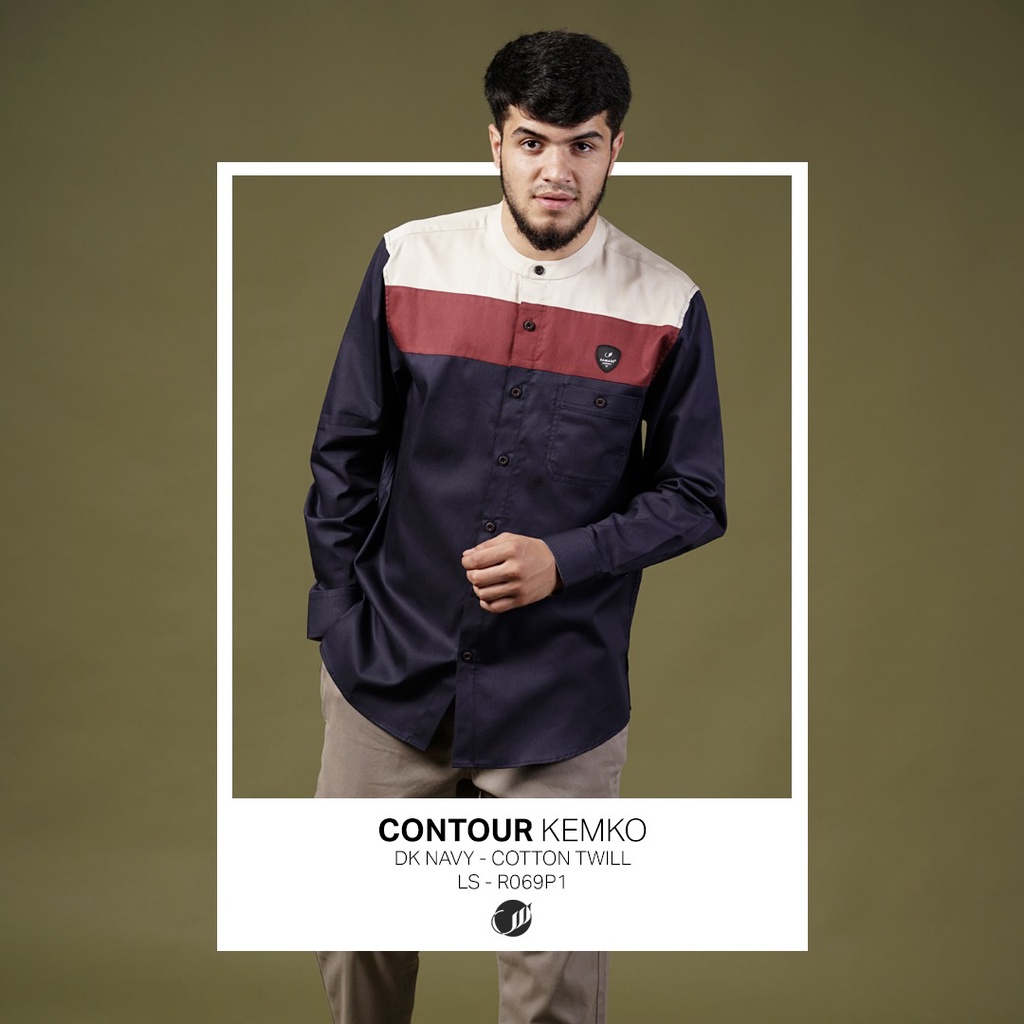 BAJU KEMEJA KOKO SAMASE KEMKO CONTOUR PJG 01R069P