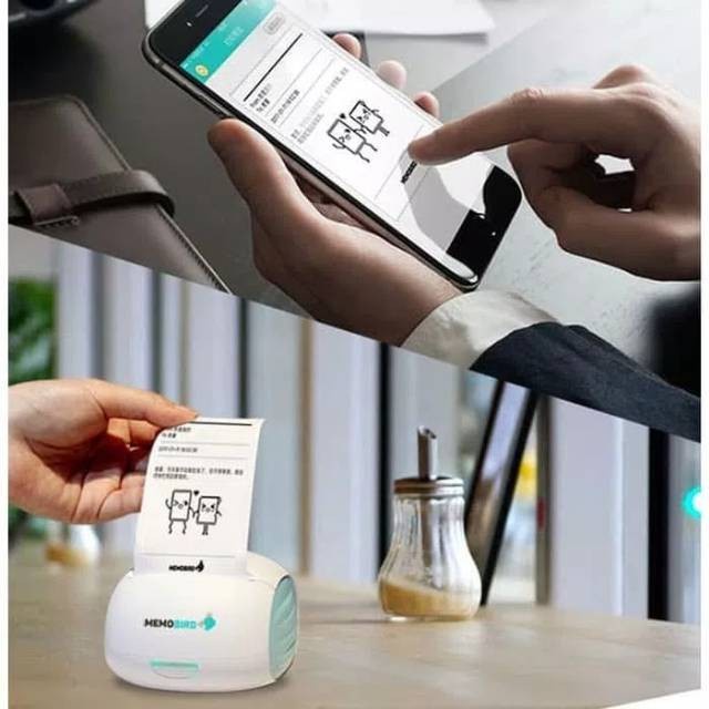 Alat MEMOBIRD G2 Mini Photo Printer Portable Struk Kasir Wireless WIFI