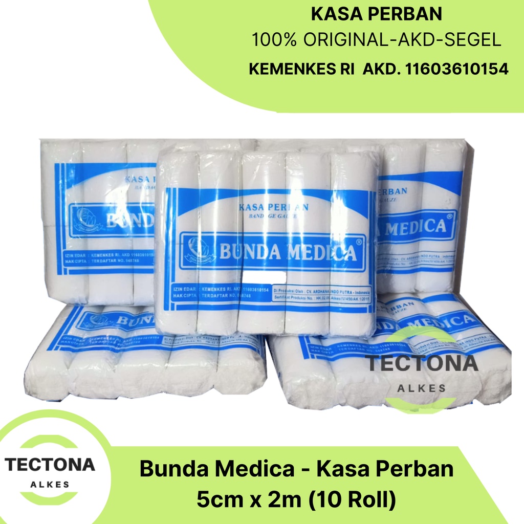 Kasa Perban Bunda Medica/ Kain Kasa Perban/verban 5cm-isi 10