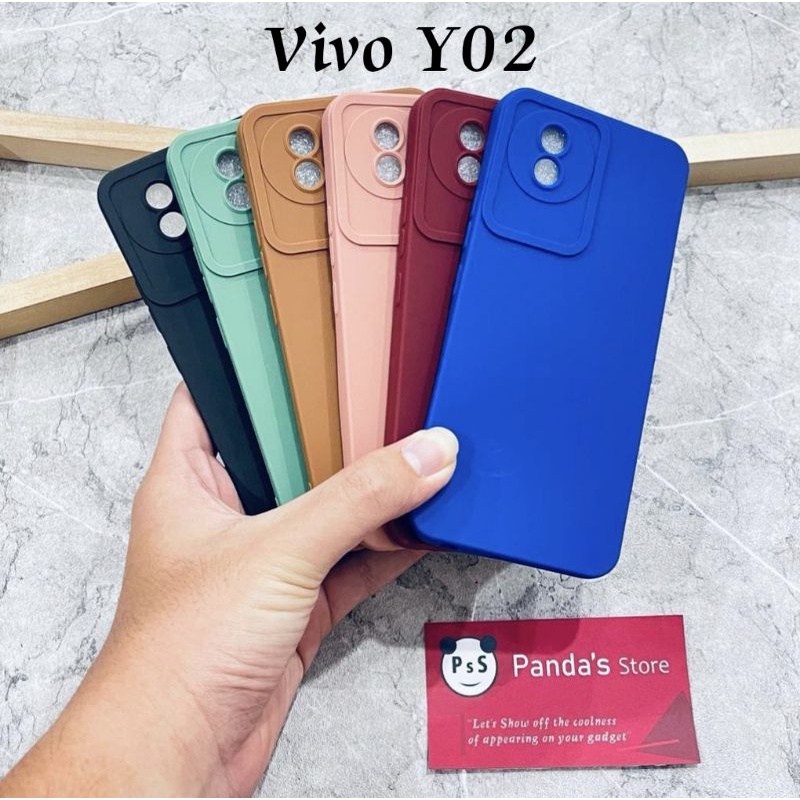 Softcase Pro Camera Vivo Y02 , Y02s Candy Case Full Color 3D Silikon TPU