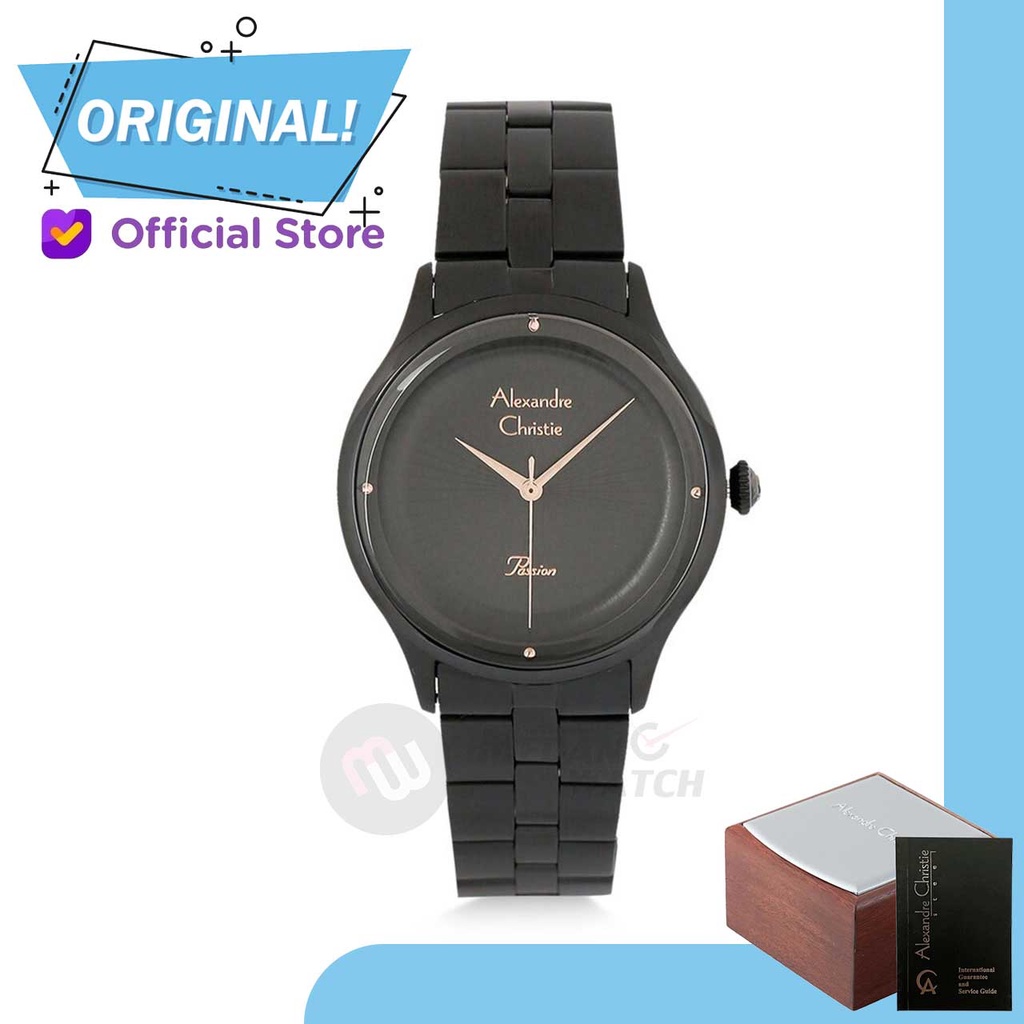 Jam Tangan Wanita Analog Alexandre Christie 2974BH AC2974 AC 2974 BH 2974 BHBIPBARG Original Garansi